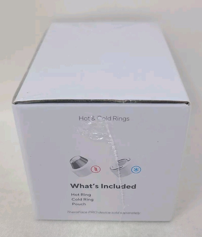 Therabody TF02269-01 TheraFace Hot & Cold Rings – White. New-Factory Sealed