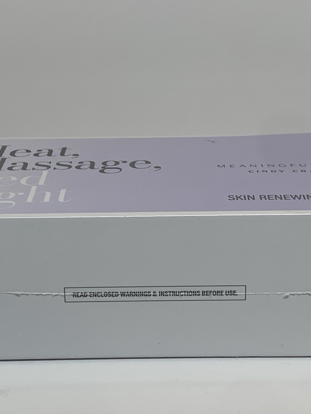 Meaningful Beauty Skin Renewing Facial Tool ~ Heat Massage, Red Light ~ Sealed