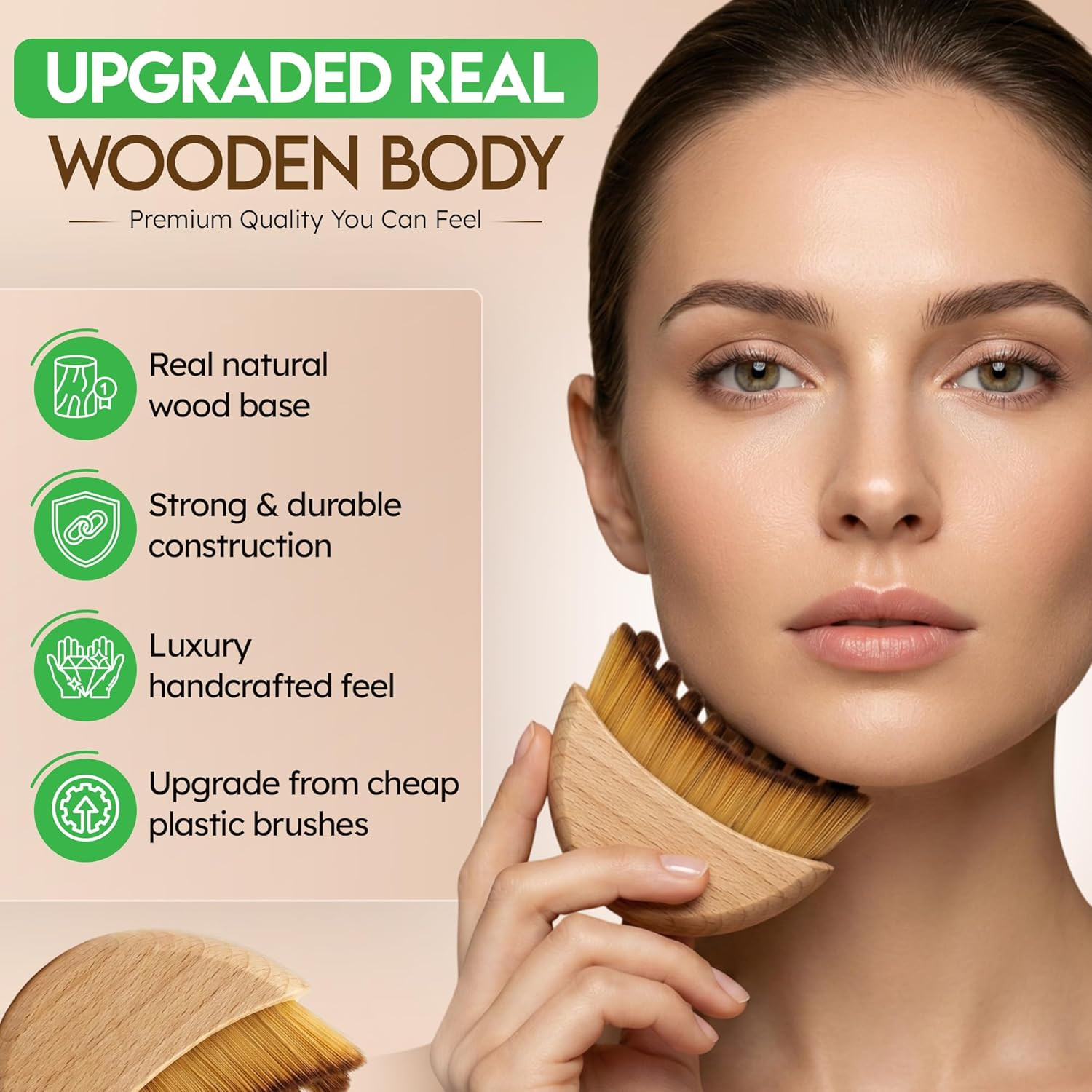 Premium Lymphatic Contour Face Brush for Sculpting – Lymphatic Drainage Massager