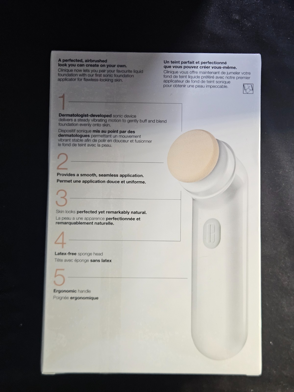 Clinique Sonic System Airbrushed Finish Liquid Foundation Applicator BNIB