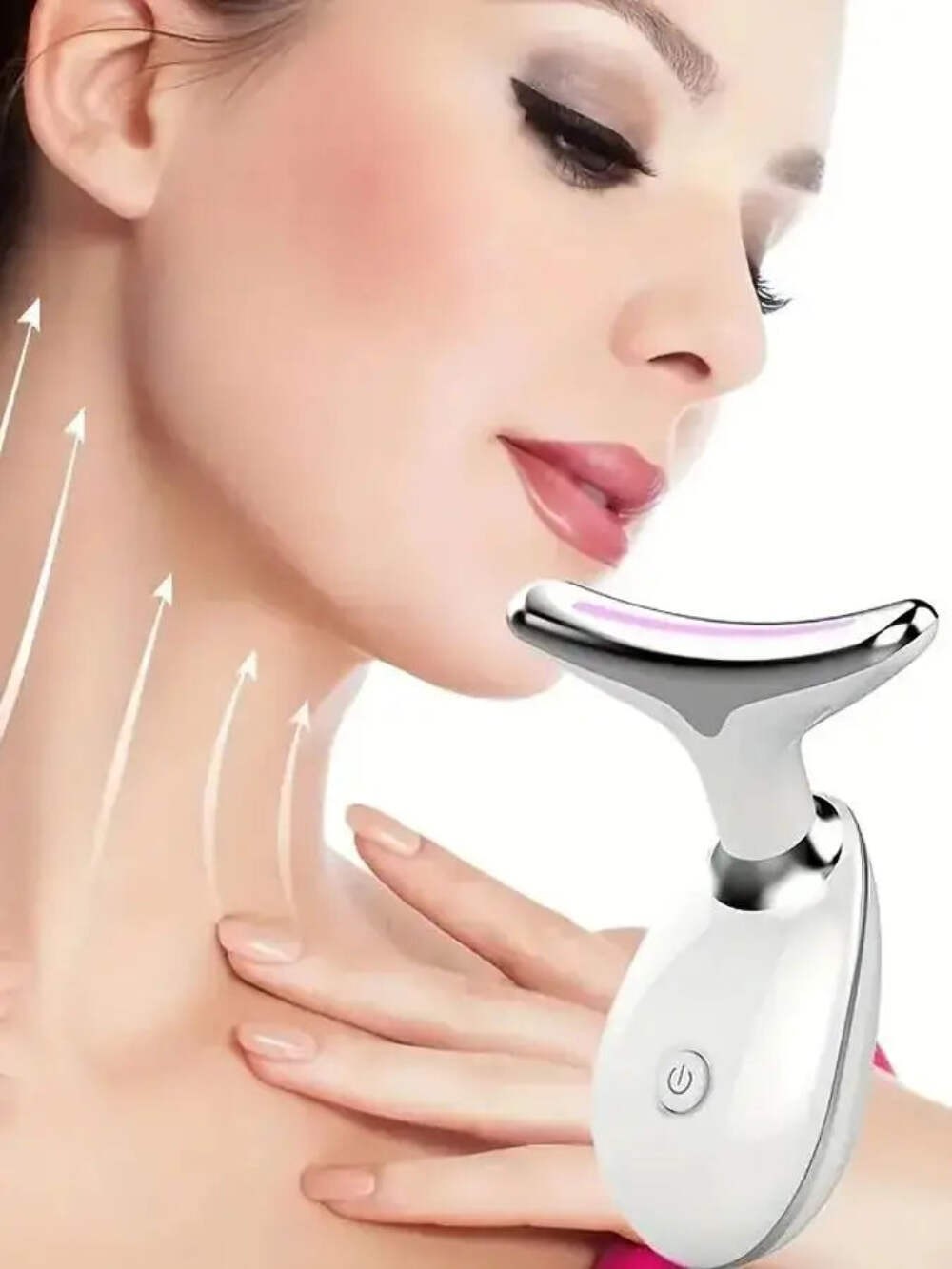 7-Color LED Facial & Neck Device — Light Therapy for Anti-Aging, Acne & Skin Rej