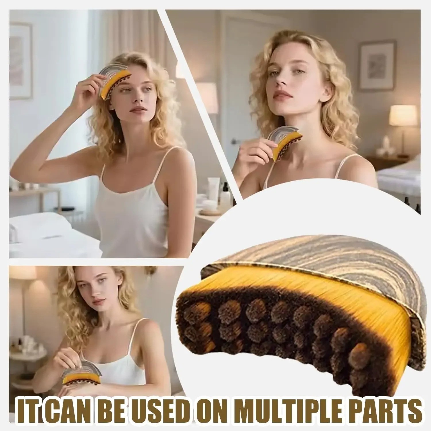 New Lymphatic Contour Face Brush, Dry Brushing Face Brush, Lymphatic DrainageNew