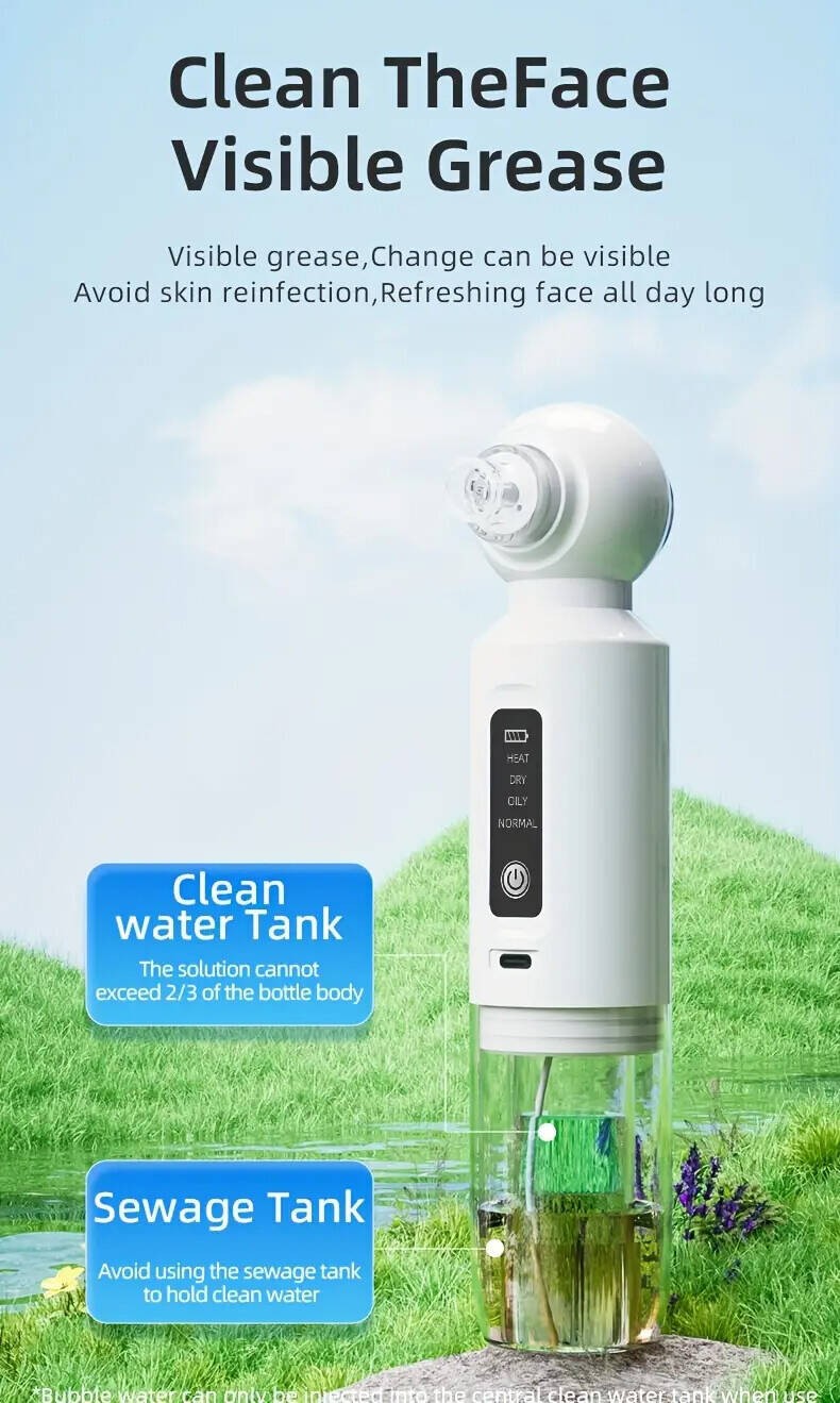 Generic SX118 Multi Functional Ultra-Finebubble Beauty Device, 6 Head Blackhead