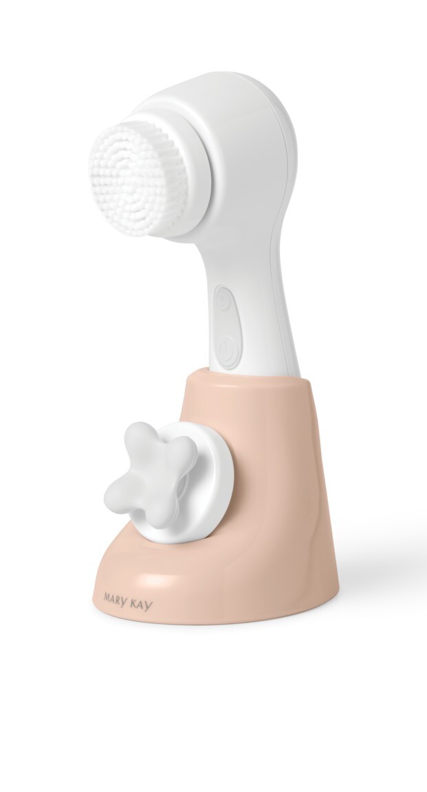 NEW Mary Kay Skinvigorate Sonic Skin Care System Device/Brush Head + Base Stand
