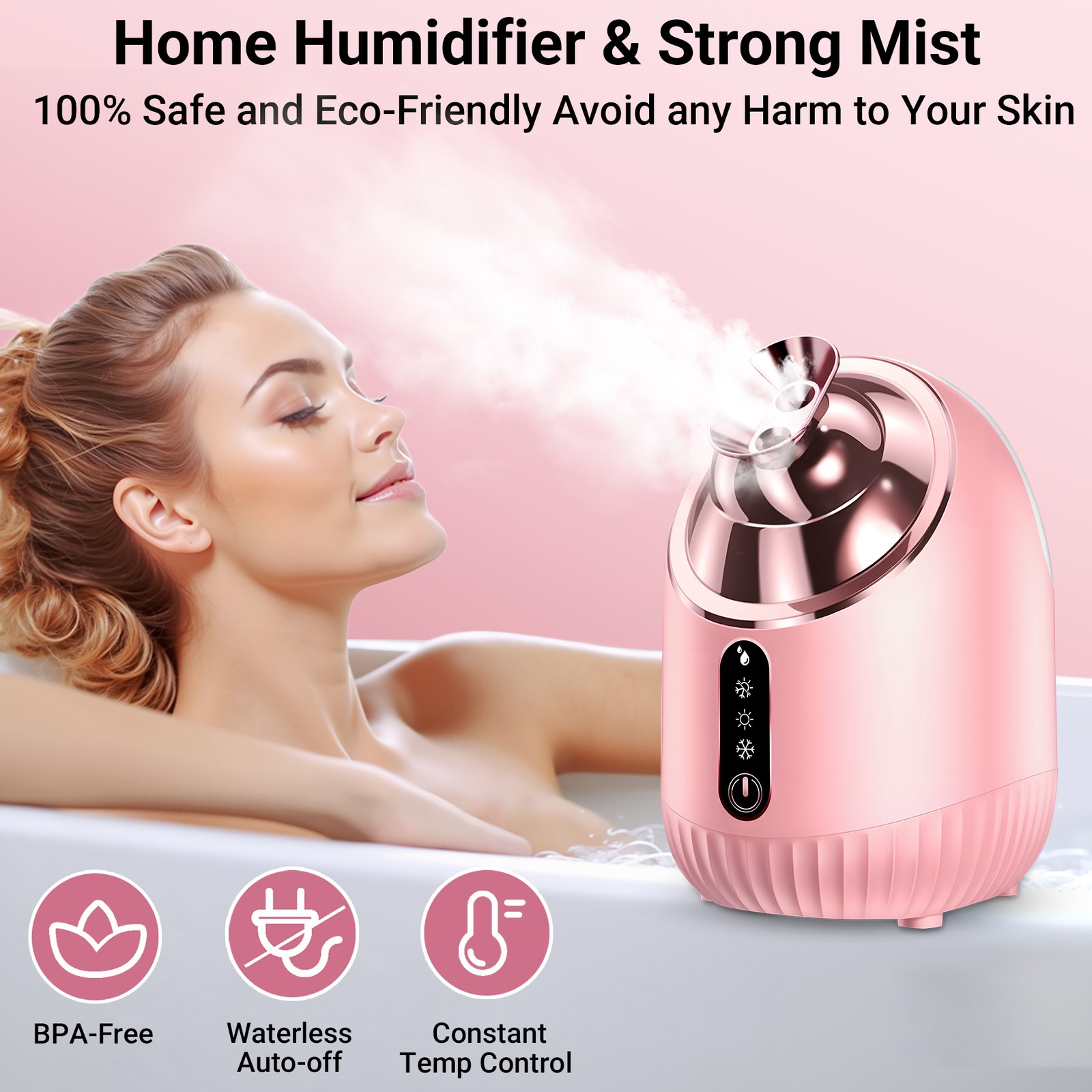 Face Steamer,Spa Home Facial Steamer Sauna Pores and Extract Blackheads