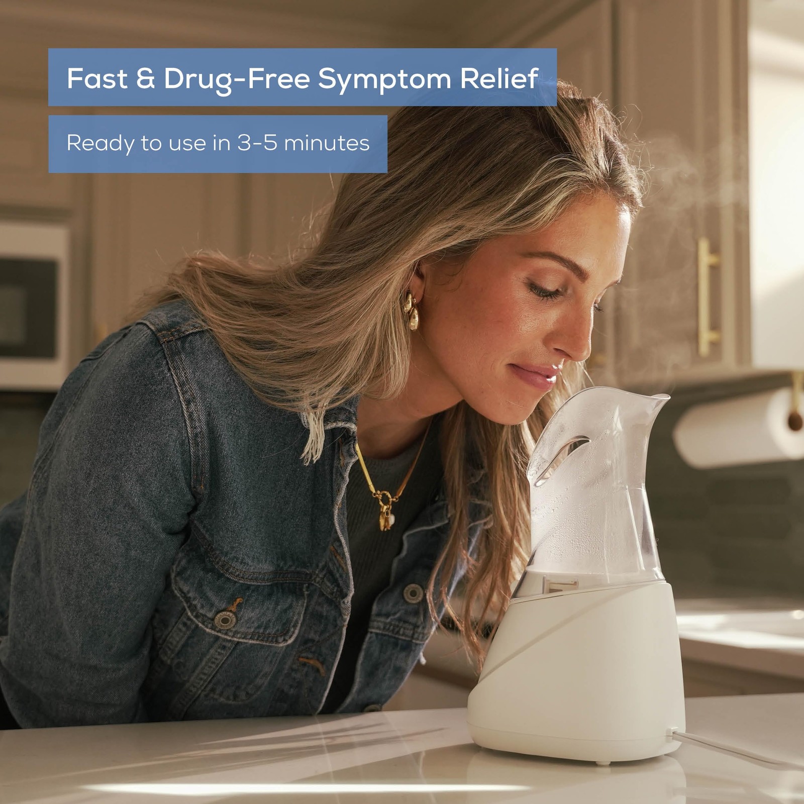 SI30 Steam Inhaler for Sinus Congestion & Allergies, Drug-Free, Quick 3-5 Min…
