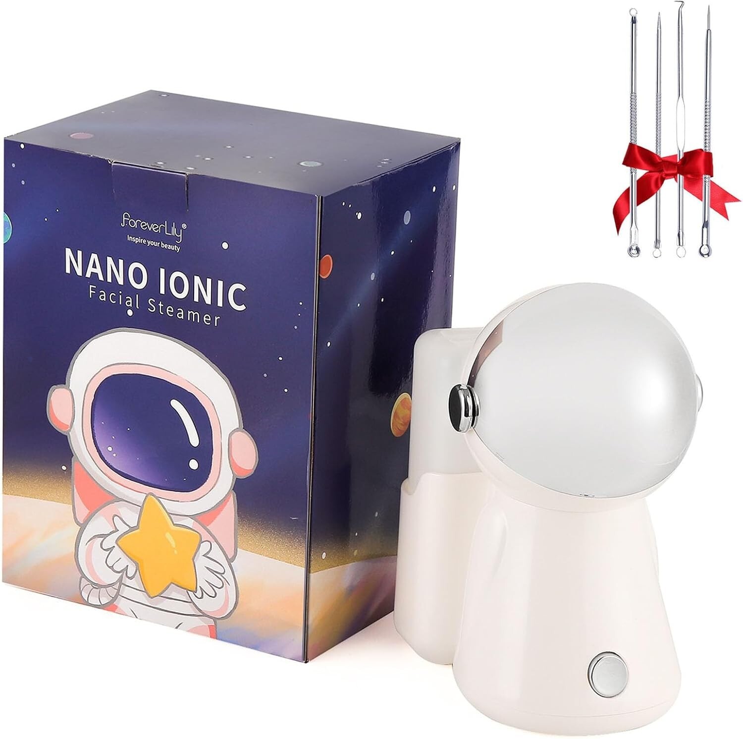 Facial Steamer Hot Mist Humidifier Facial Deep Cleaning Led Nano Iconic 3 In 1
