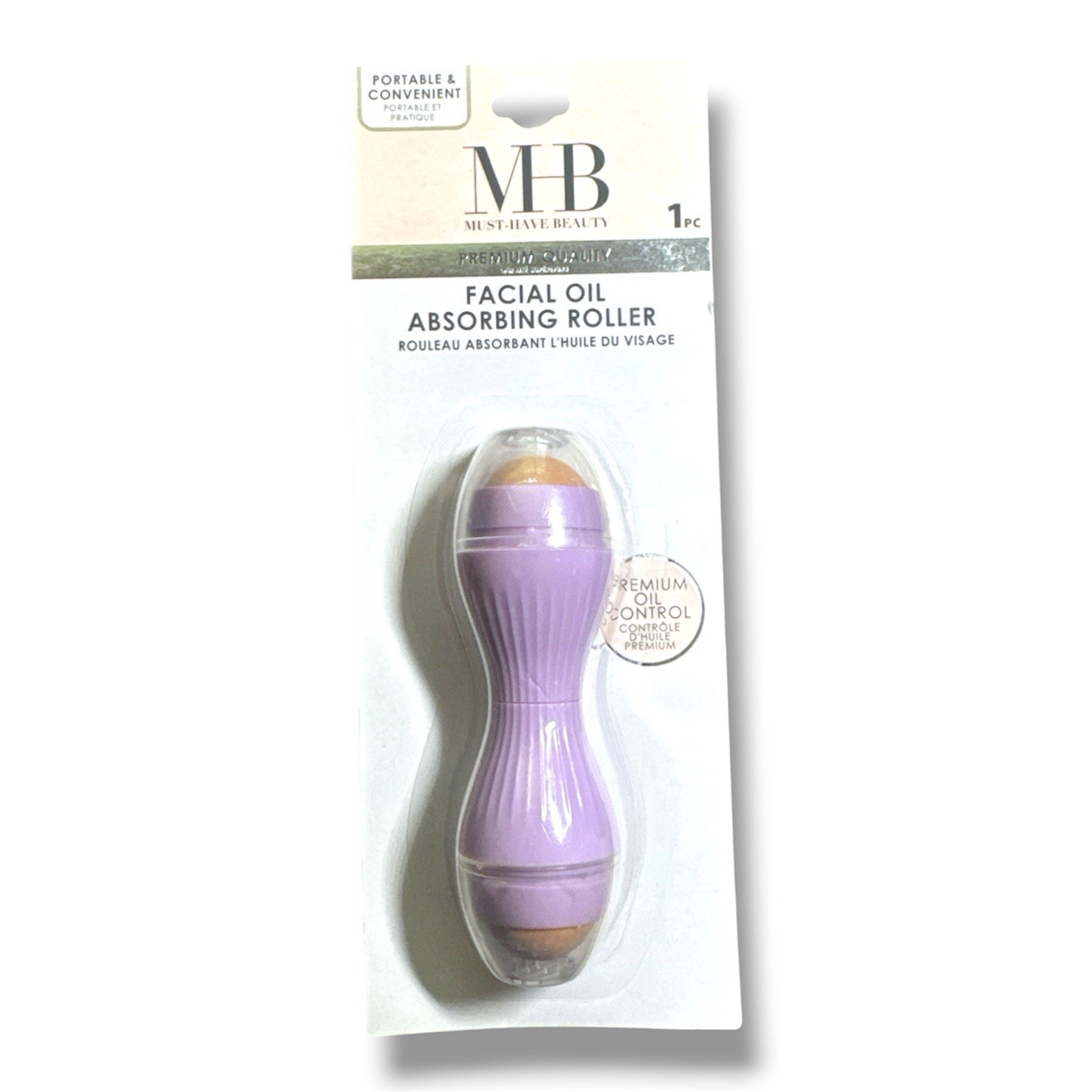 MB Must Have Beauty Facial Oil Absorbing Roller In Purple