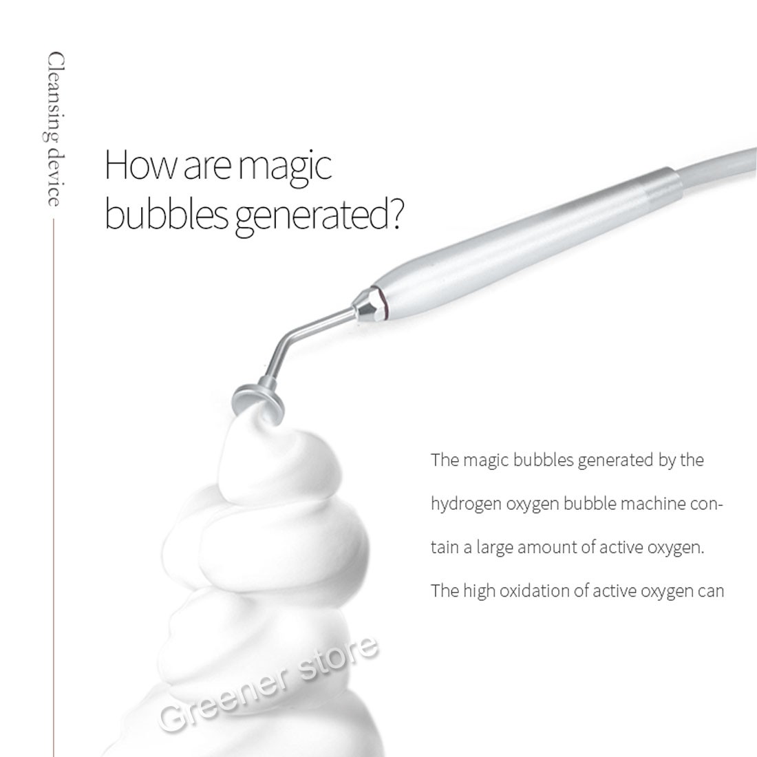 Oxygen Bubble Beauty Facial Deep Cleaning Face Rejuvenation Cleanser Machine