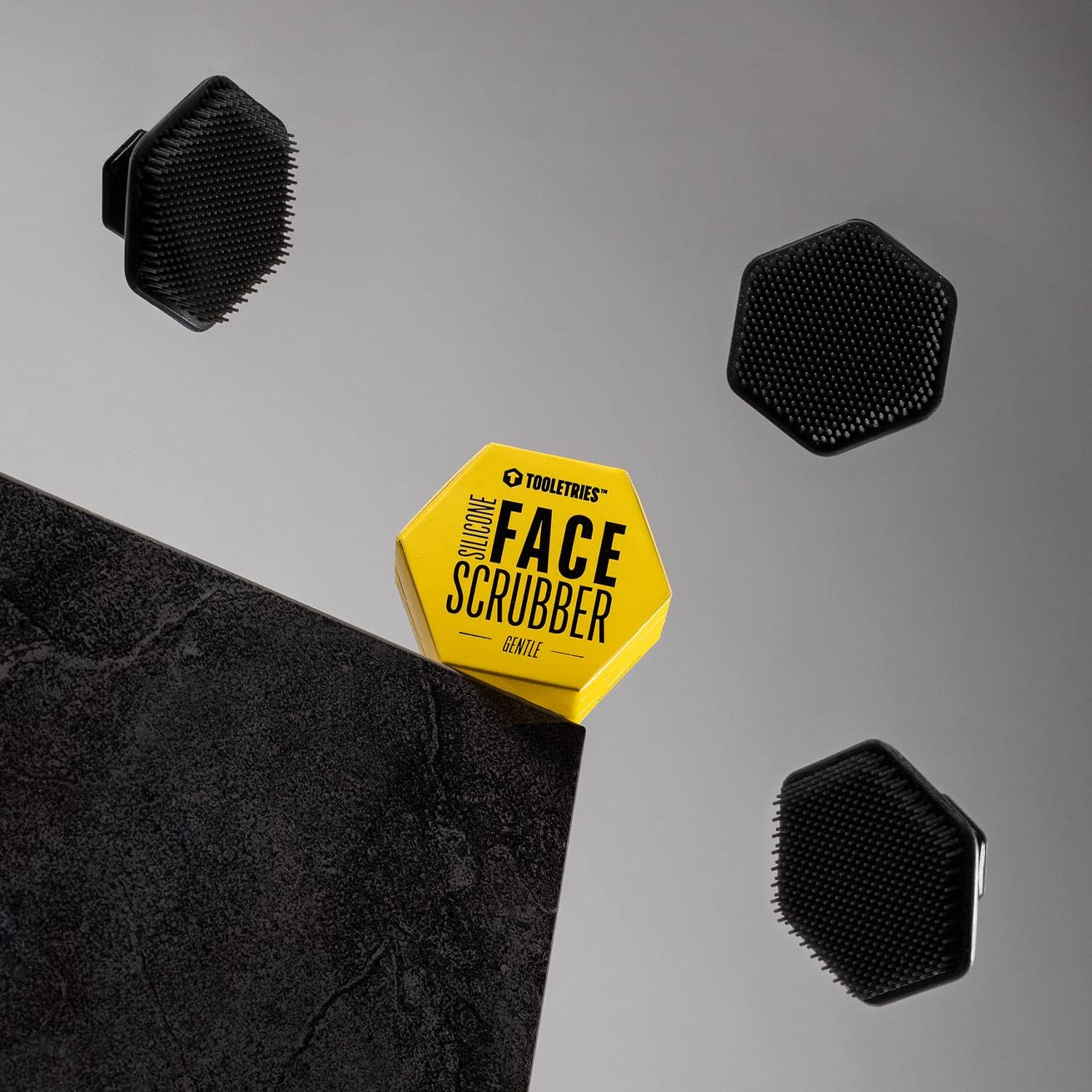 Men’S Face Scrubber – Premium Silicone Facial Cleansing Brush, Gentle Exfoliator