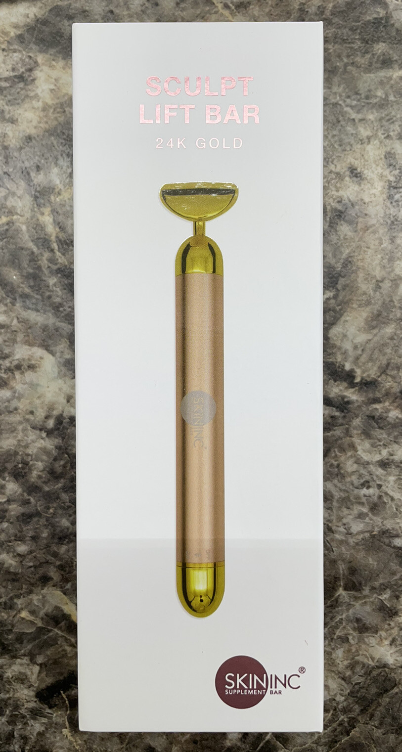 NIB Skin Inc 24K Gold Sculpt Lift Bar Pulsating Massage Bar