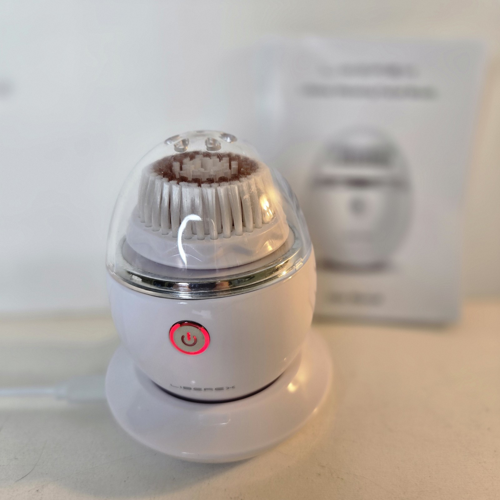 Liberex Sonic Vibrating Facial Cleansing Brush 1 Brush Head w/ 3 Modes – Tested