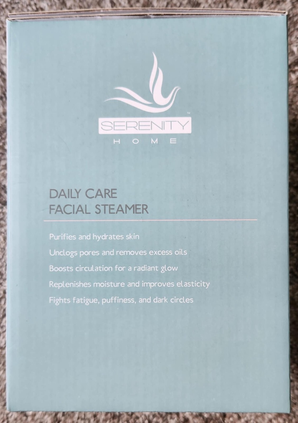 Serenity Home Daily Care Facial Steamer Purify And Hydrate Brand New In Box