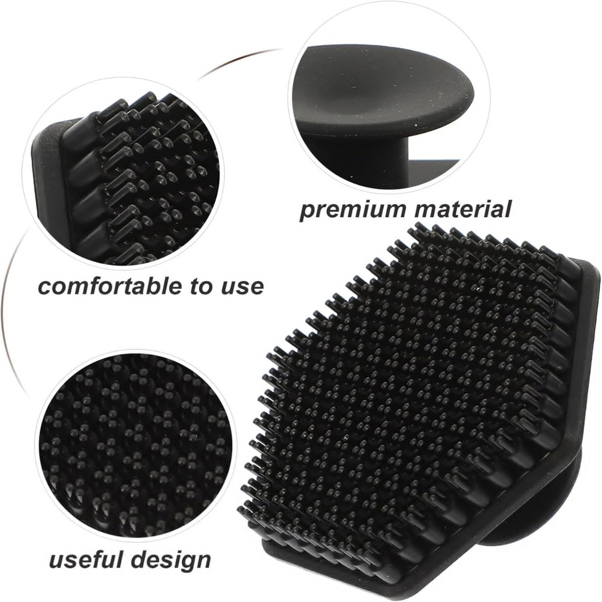 Facial Cleansing Brush, Silicone Waterproof for Home Travel (Black)