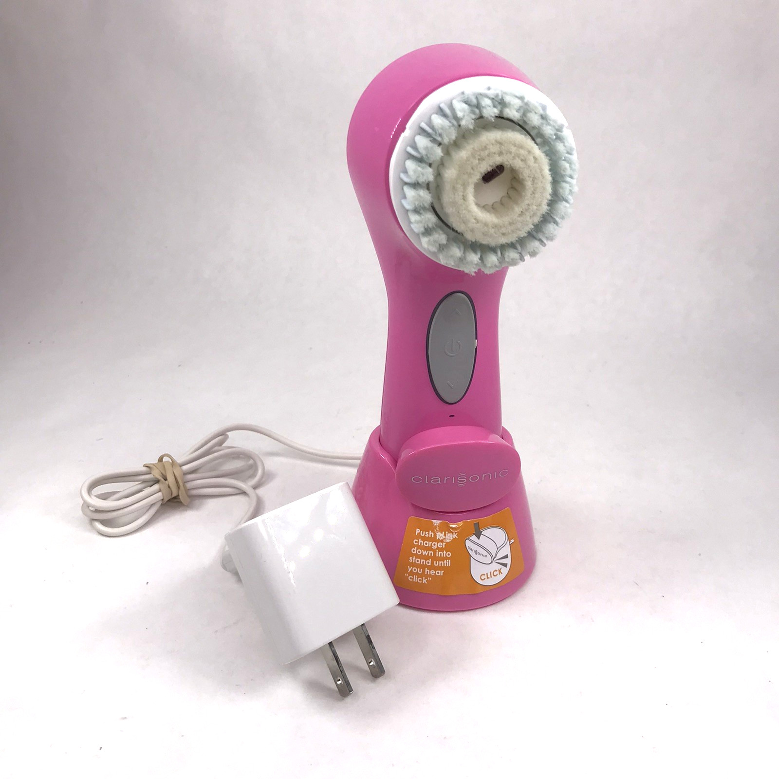 Clarisonic Mia 3 Sonic Facial Cleanser Pink Charger Base Sensitive Head