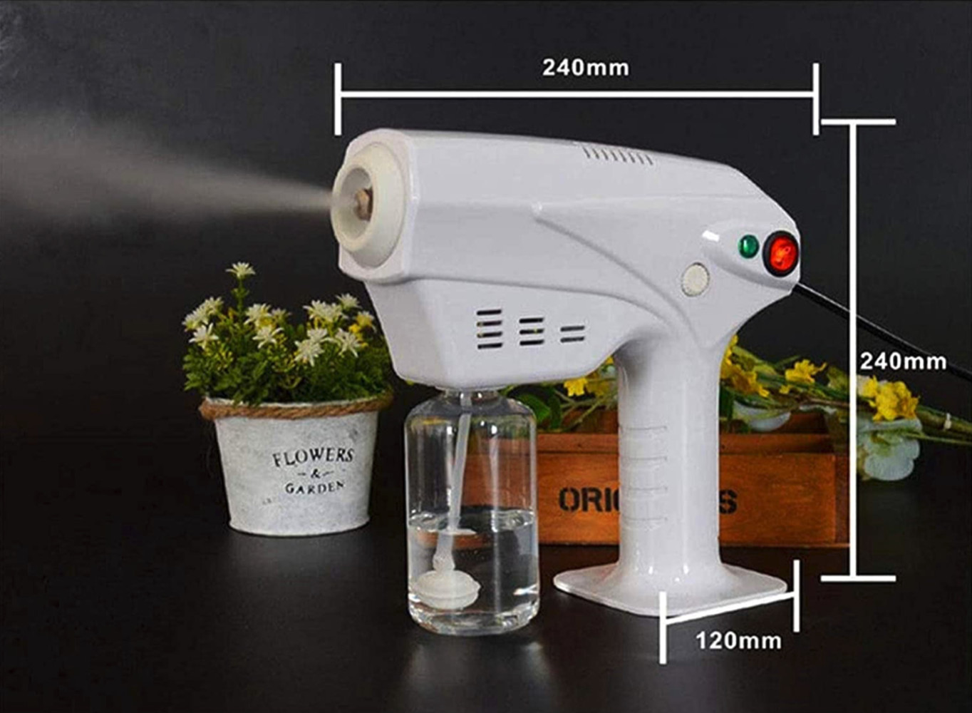 Nano Handheld Blue Light Steam Atomizer Sprayer Fogger ULV Steam Gun Sprayer