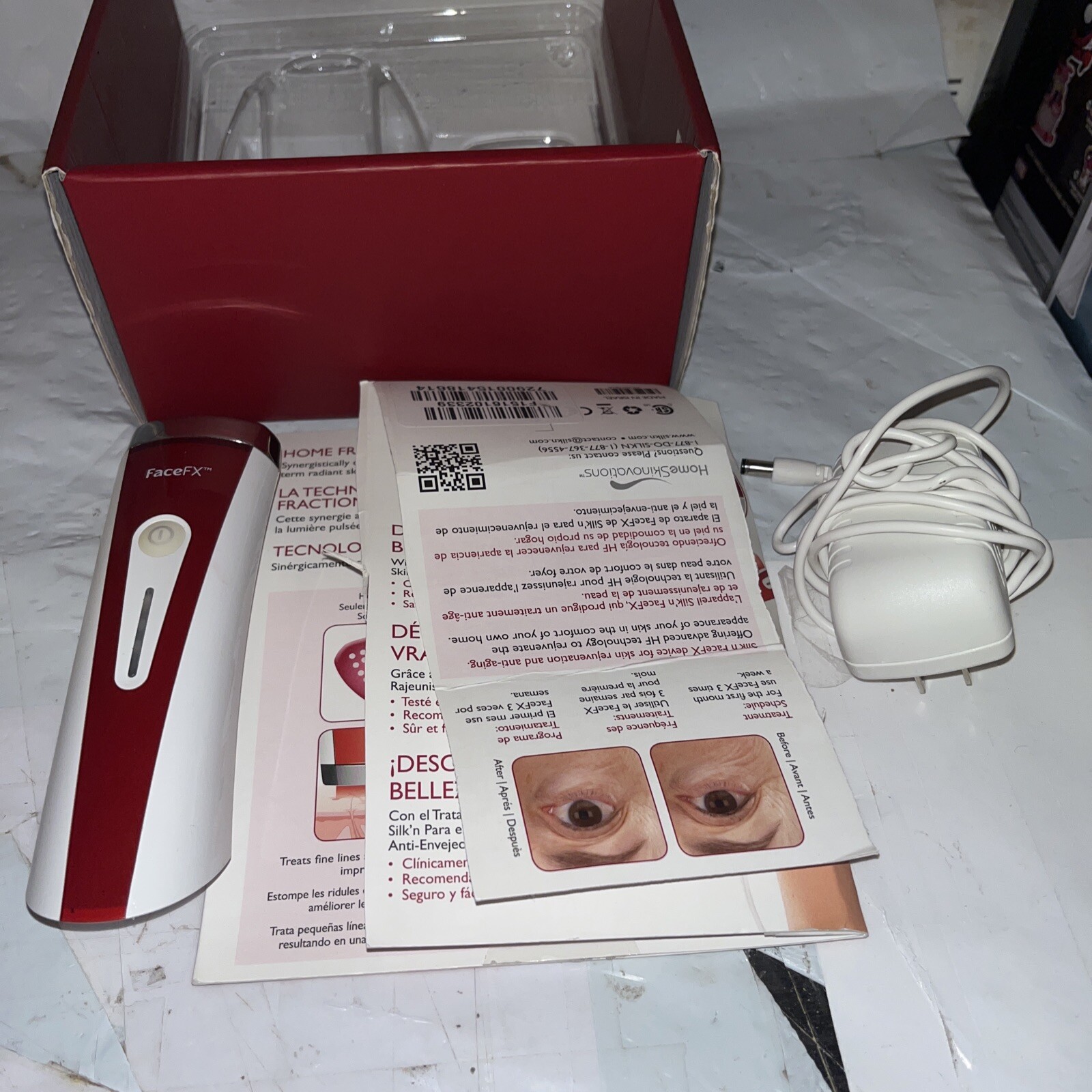 Silk’n FaceFX Face Skin Care Anti Aging Handheld LED Light Treatment
