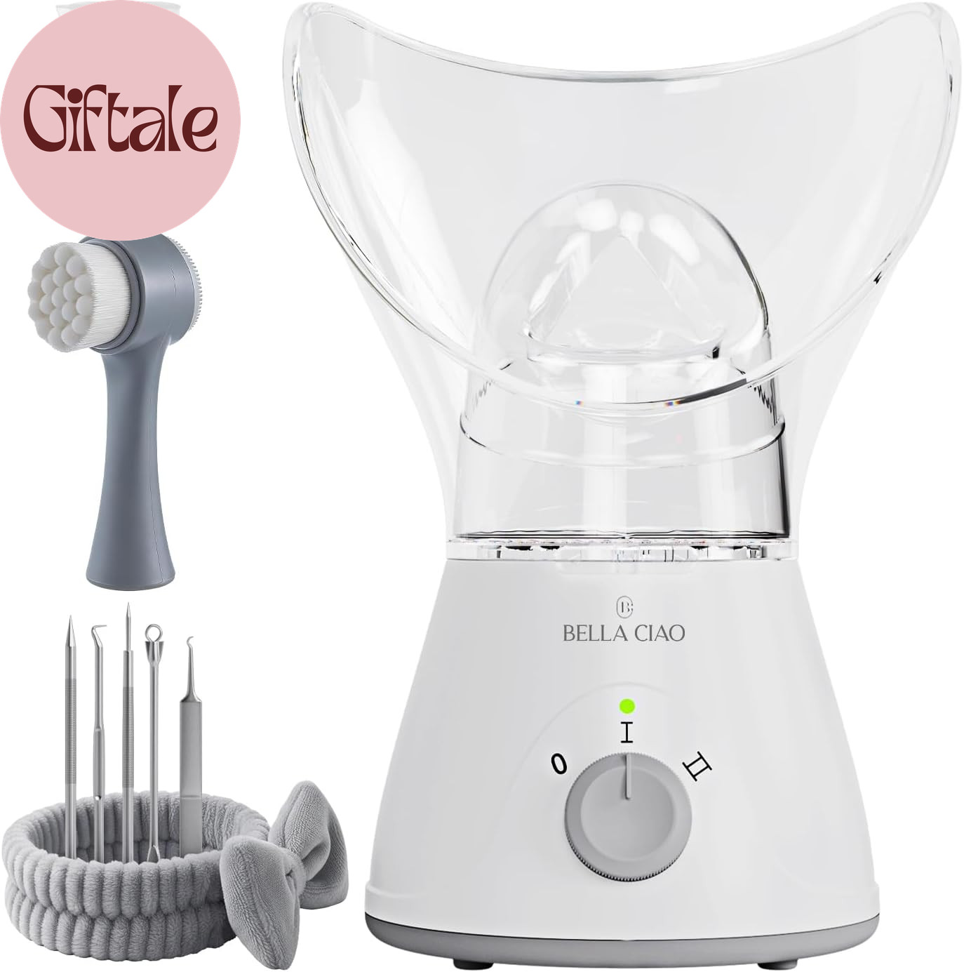 11-Piece Facial Steamer Set – Portable Face Steamer for Deep Cleaning, Hydration