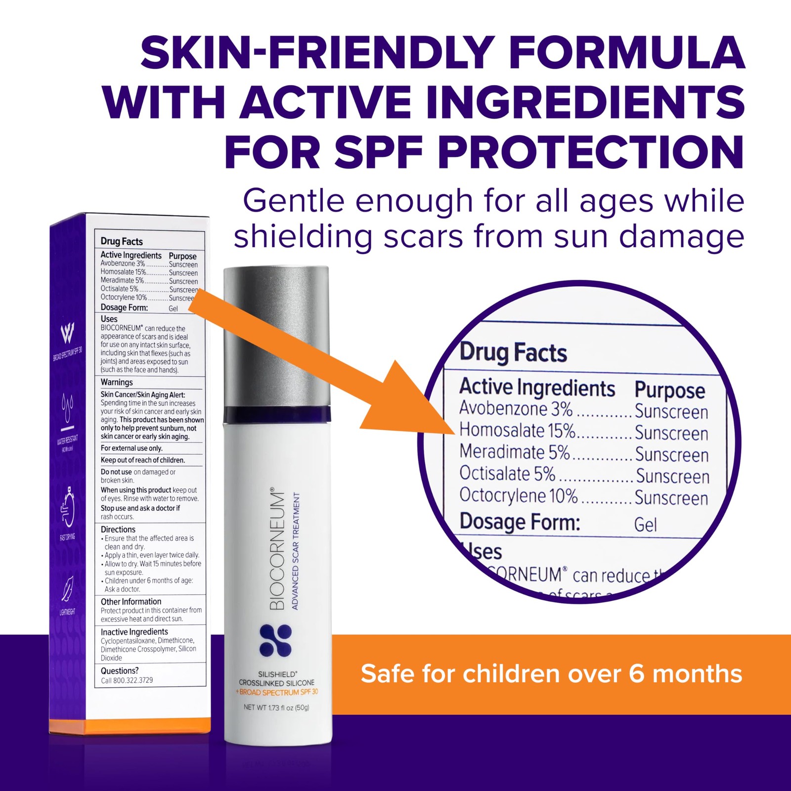 Biocorneum Advanced Scar Treatment with Silishield® & 0.35 Ounce (Pack of 1)