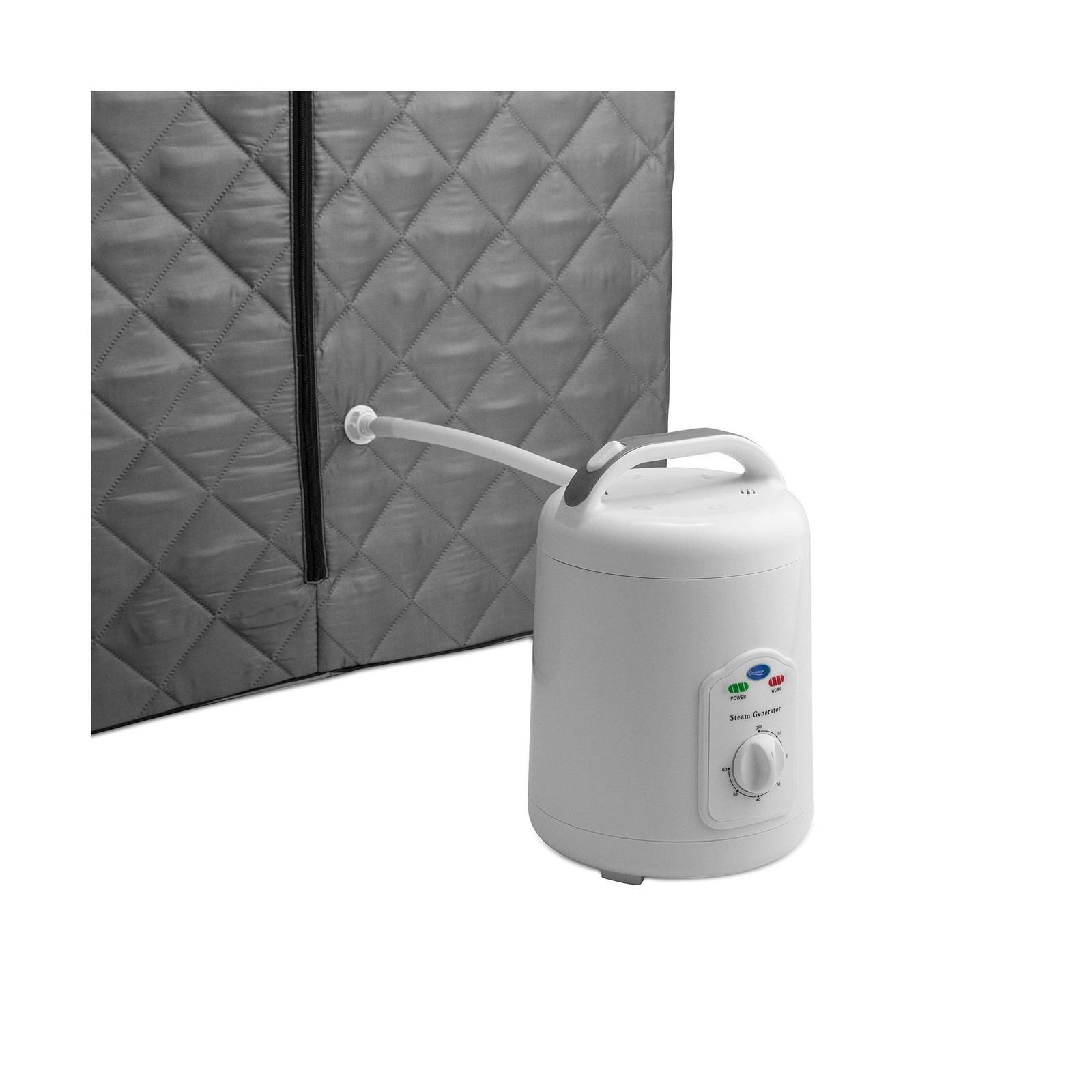 Portable Sauna Spa, 800W, 60Min Timer, Access, Foldable w/ Chair, Indoor