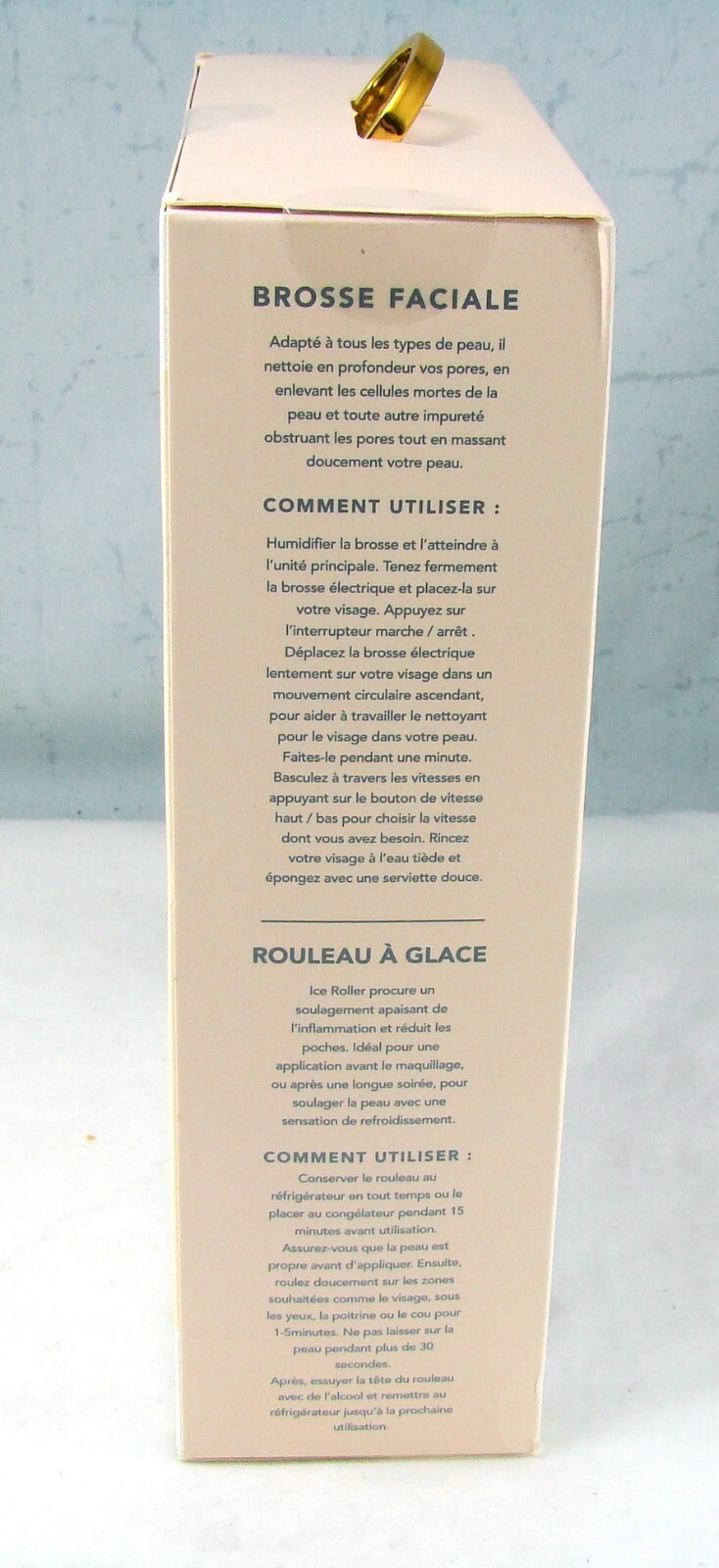 Catherine Malandrino Essential Skin Care Duo Facial Brush & Ice Roller NEW NIB