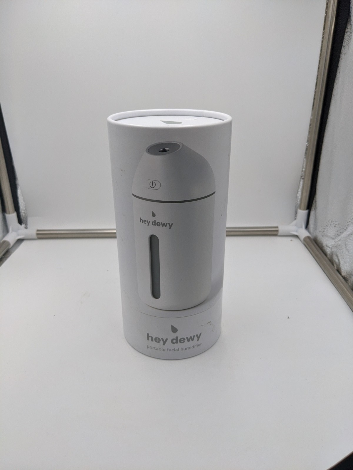 New Hey Dewy Wireless Portable Facial Humidifier in Pearl White ~ Open Box