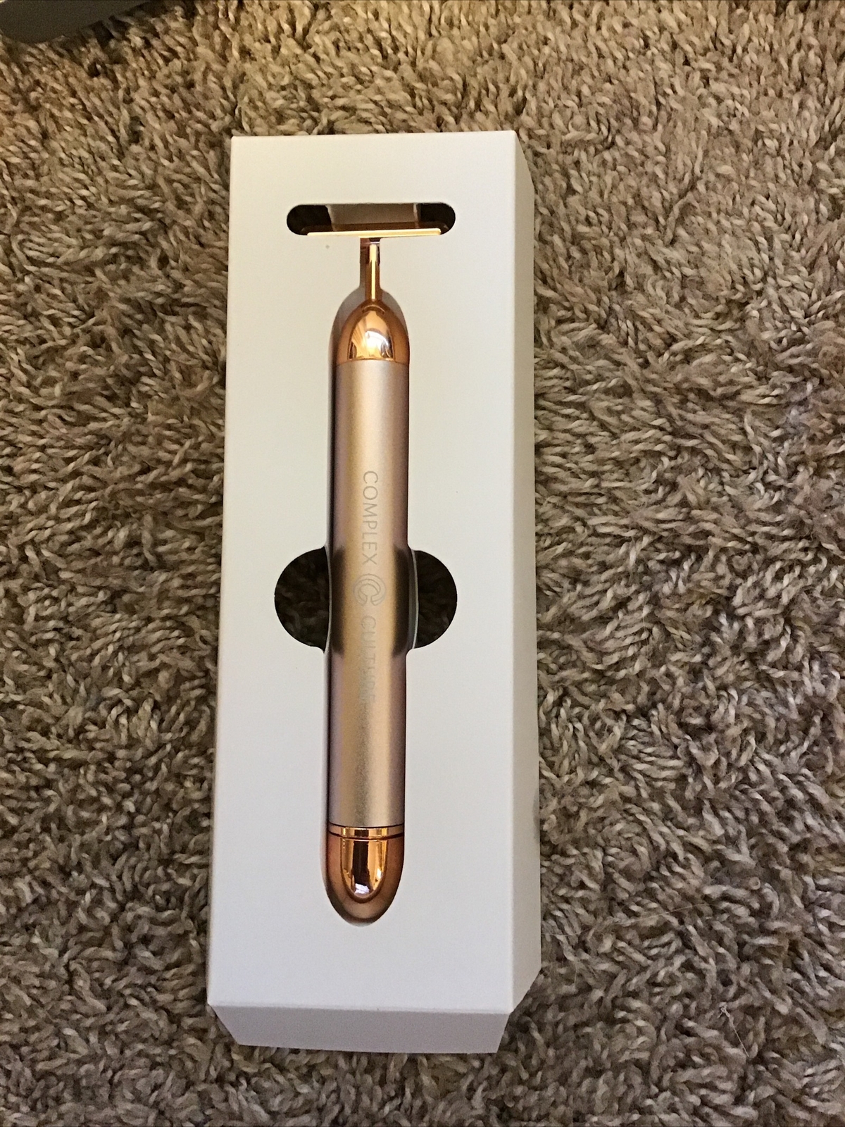 NIB Complex Culture sonic T-bar facial massager