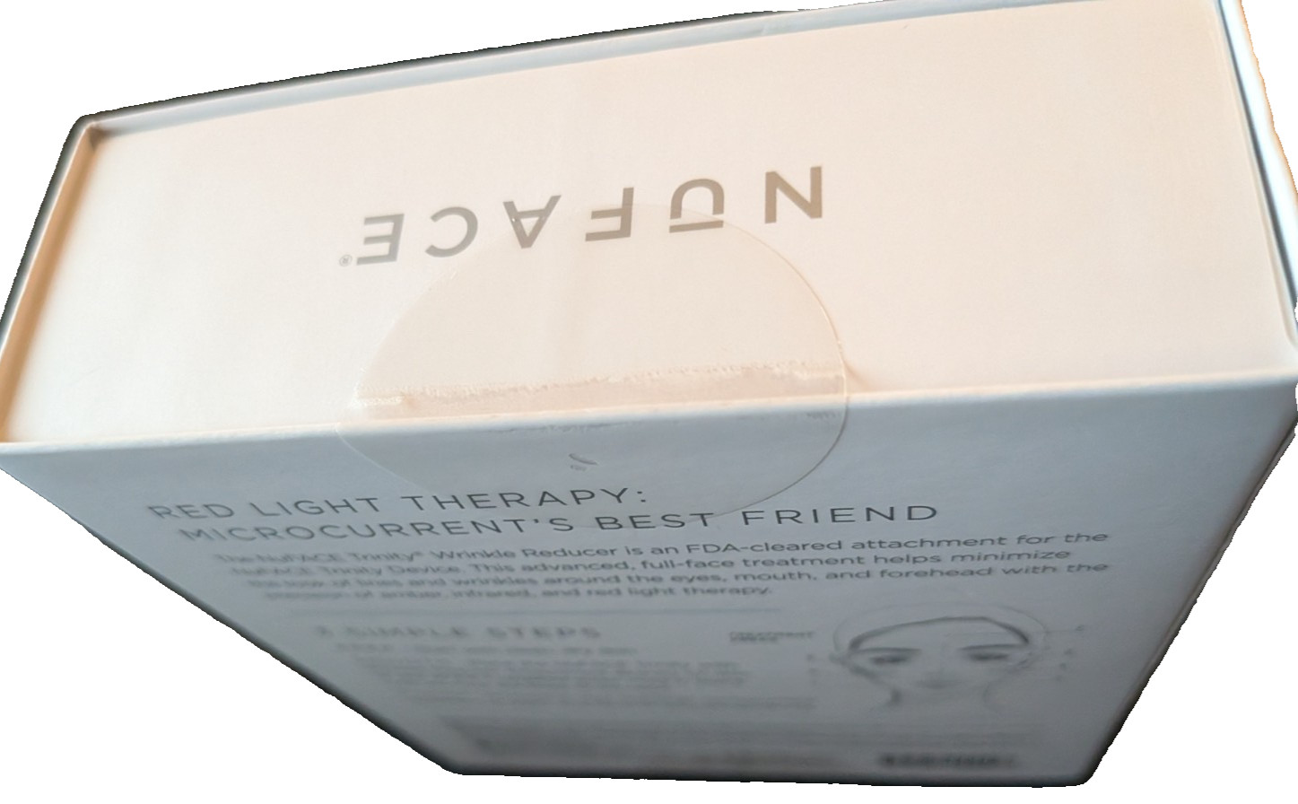 NuFace Trinity Attachment: Wrinkle Reducer & Red Light Therapy Treatment SEALED