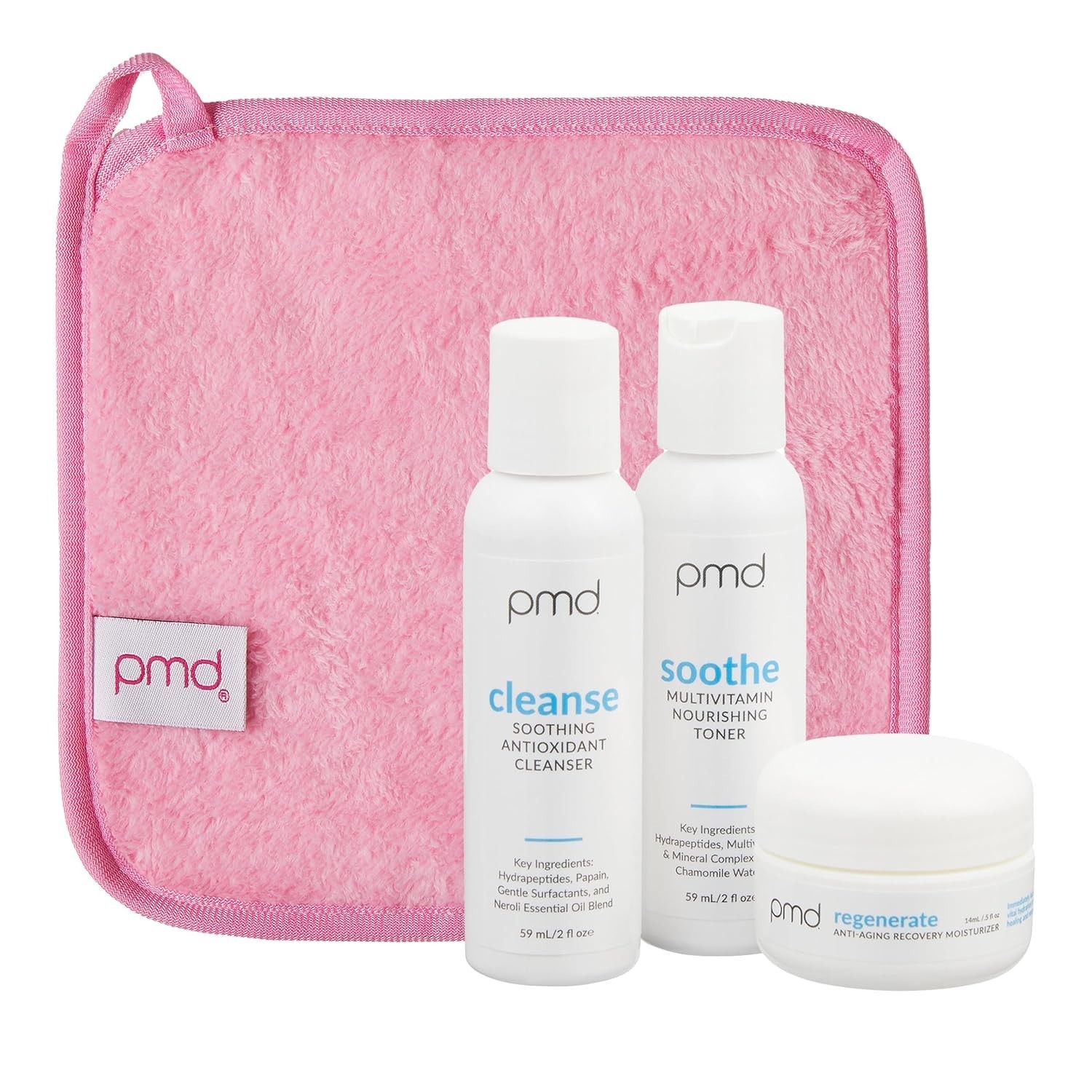PMD Beauty silverpure Makeup Removing Cloth,1 ct. with starter kit