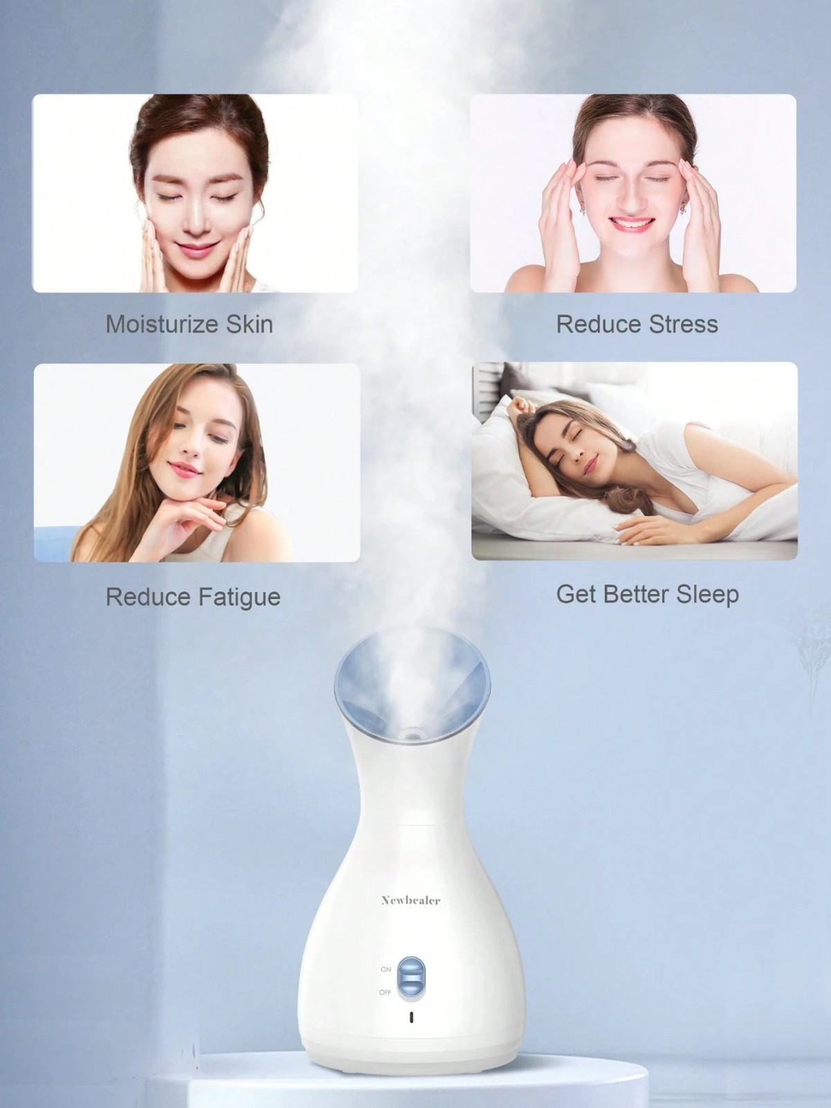Professional Nano Ionic Face Steamer Deep Pore Cleaning Hot Mist US 110V