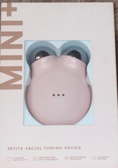 NuFace Mini+ Facial Toning Device,Power Adapter,Gel Activator A708958 Sandy Rose