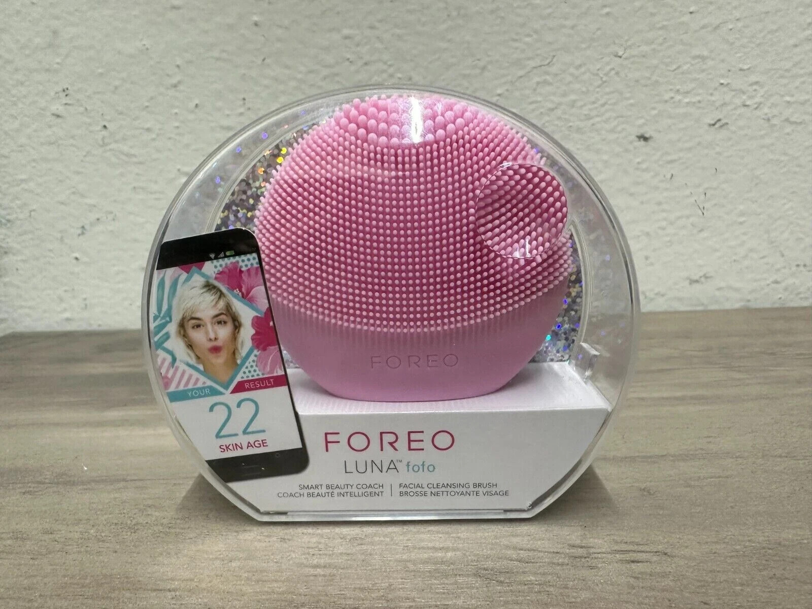 FOREO LUNA FOFO Battery Power Facial Cleansing Brush (Pearl Pink) ⭐️NEW⭐️