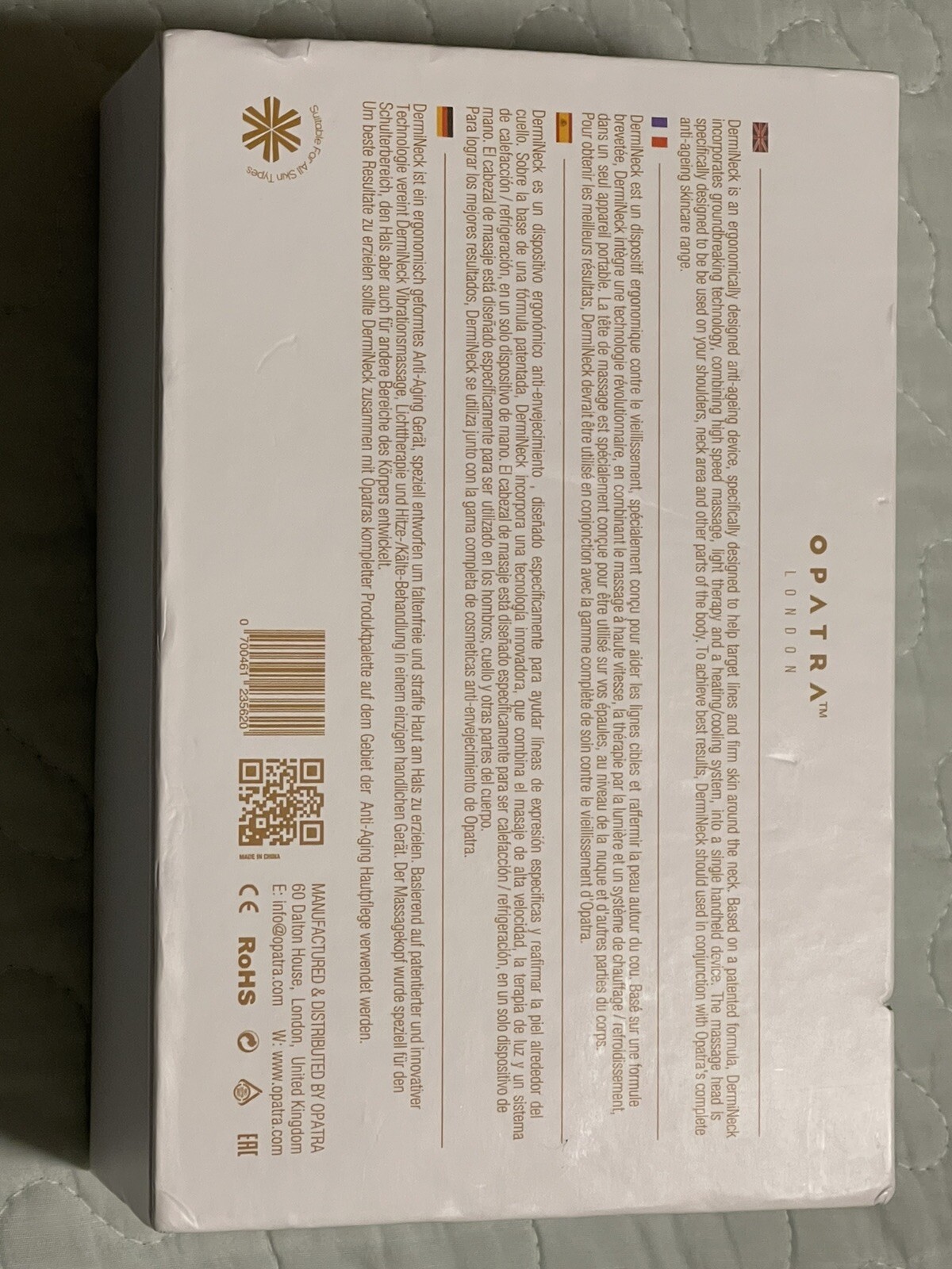 Dermineck Opatra London Non Surgical Neck Care & Wrinkle Elimination Device LED