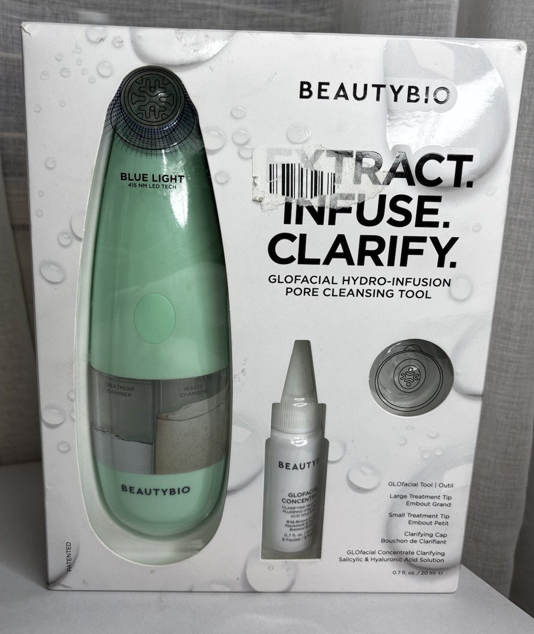 BEAUTYBIO Glofacial Hydro-Infusion Pore Cleansing Green Tool Not Sealed