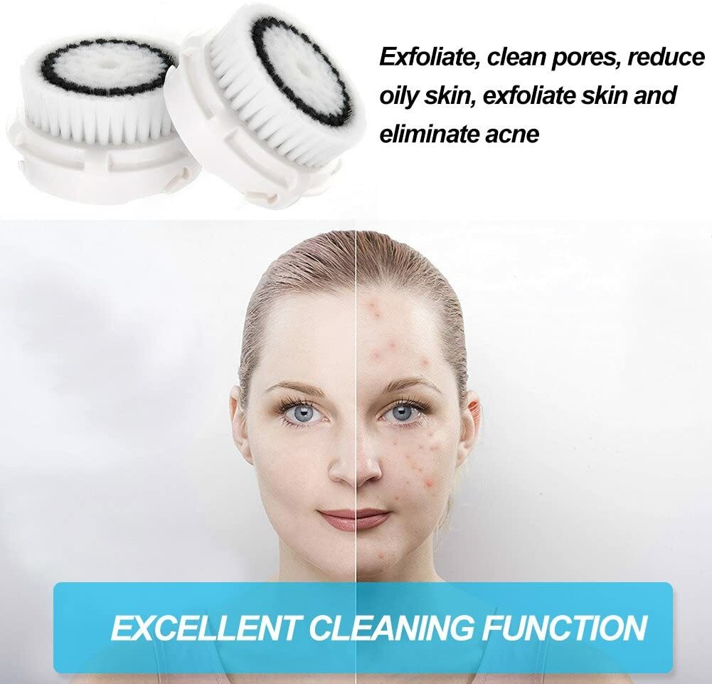 4 Pack Sensitive Facial Brush Head Replacements Fits All Clarisonic Mia1 Mia2