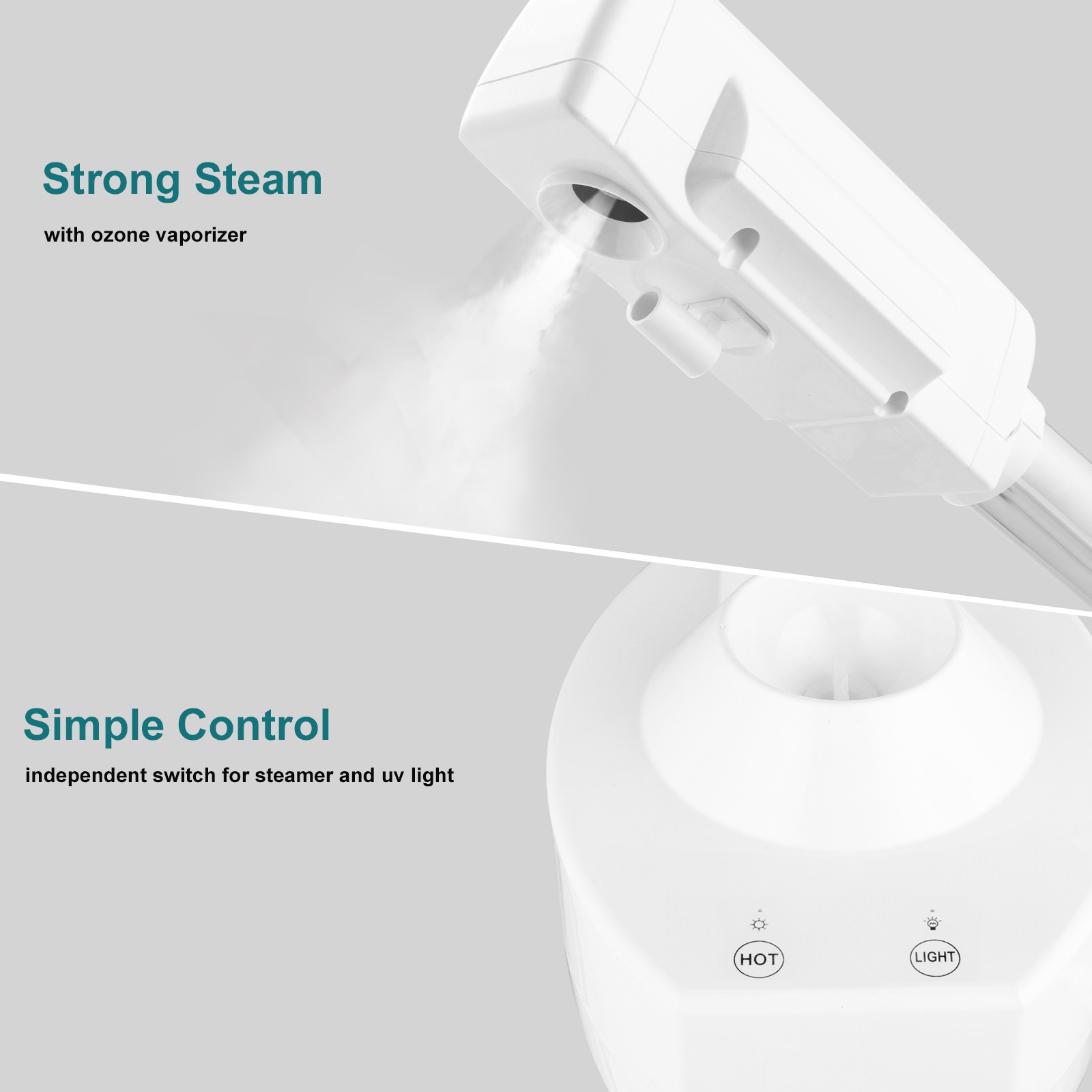 2 In 1 Professional Facial Steamer With 3X Magnifying Lamp Aromatherapy