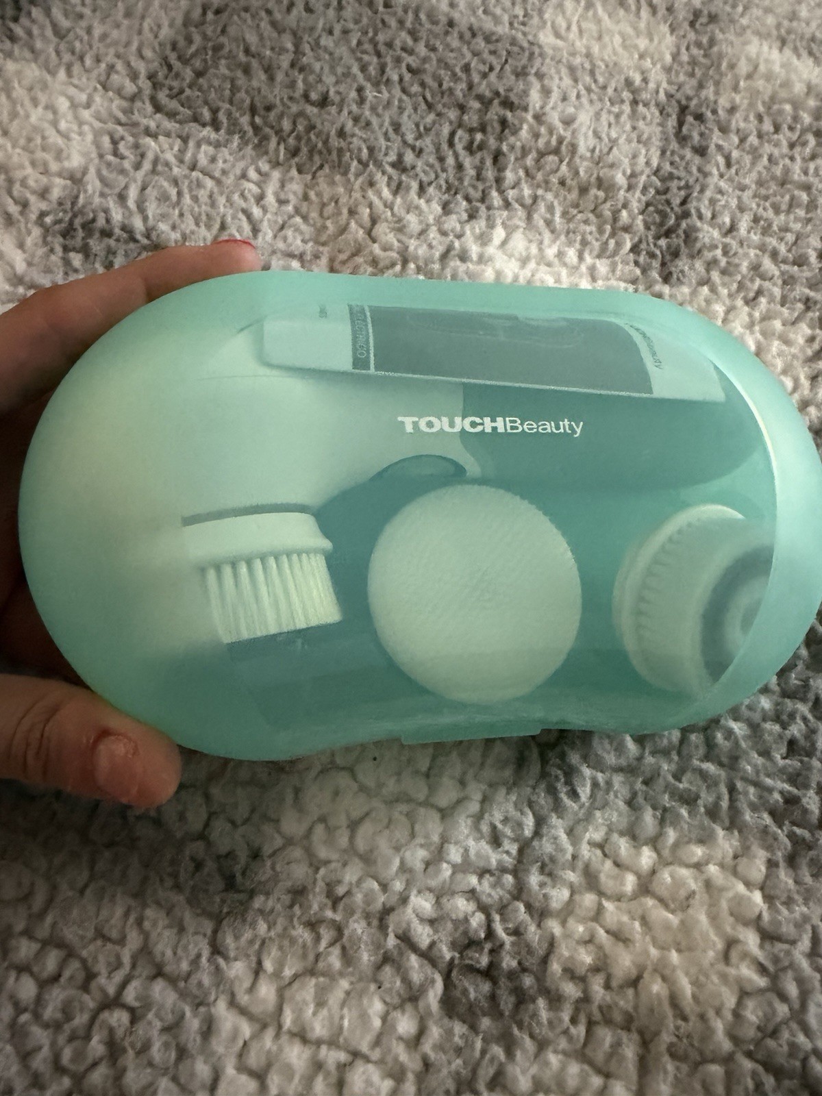 TOUCHBeauty Electric Facial Cleansing Brush 3 Heads Case 2-Speed TB-14838