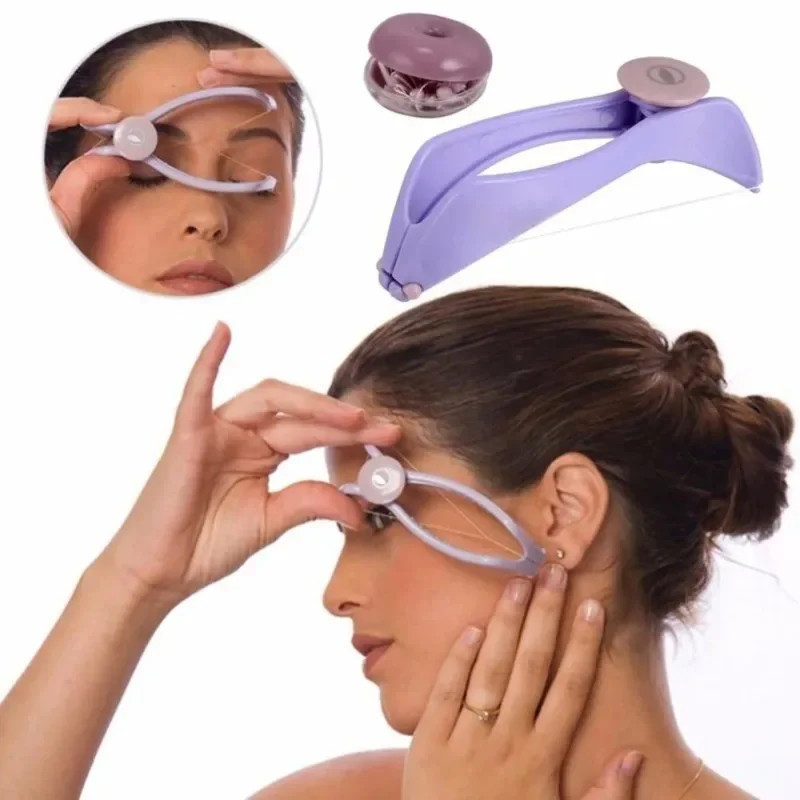 Women Mini Facial Hair Remover Spring Threading Epilator Face Defeatherer