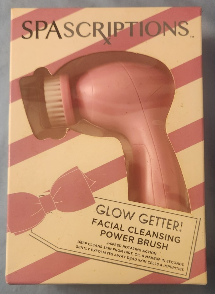 Spascriptions Facial Cleansing Power Brush 2 Speed Deep Cleans Skin Exfoliates