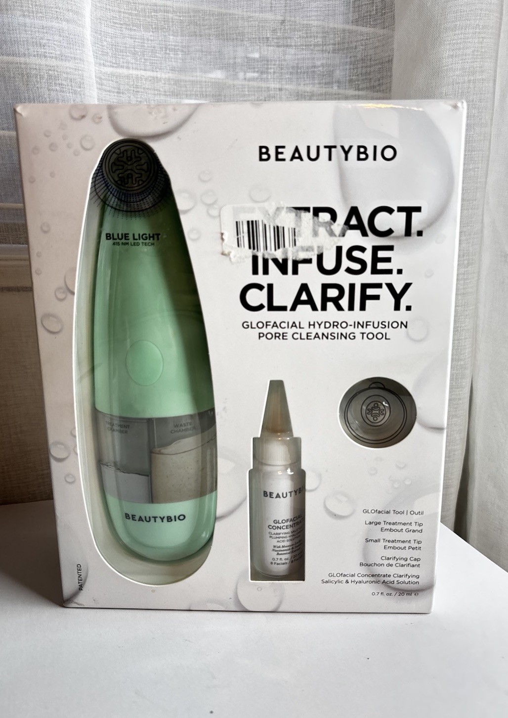 BEAUTYBIO Glofacial Hydro-Infusion Pore Cleansing Green Tool Not Sealed