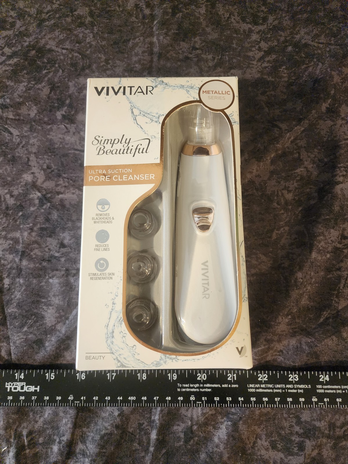 Vivitar Simply Beautiful Ultra Suction Pore Cleanser Metallic Series White