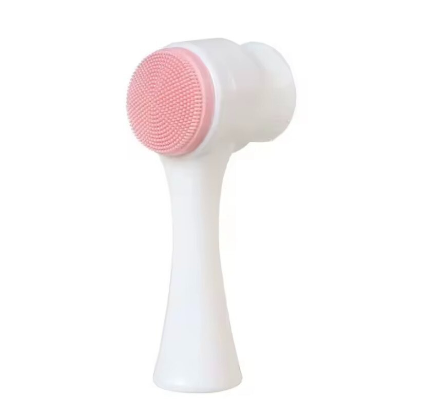 Double-Sided Face Brush – Soft Silicone, Deep Pore Cleanser & Massager