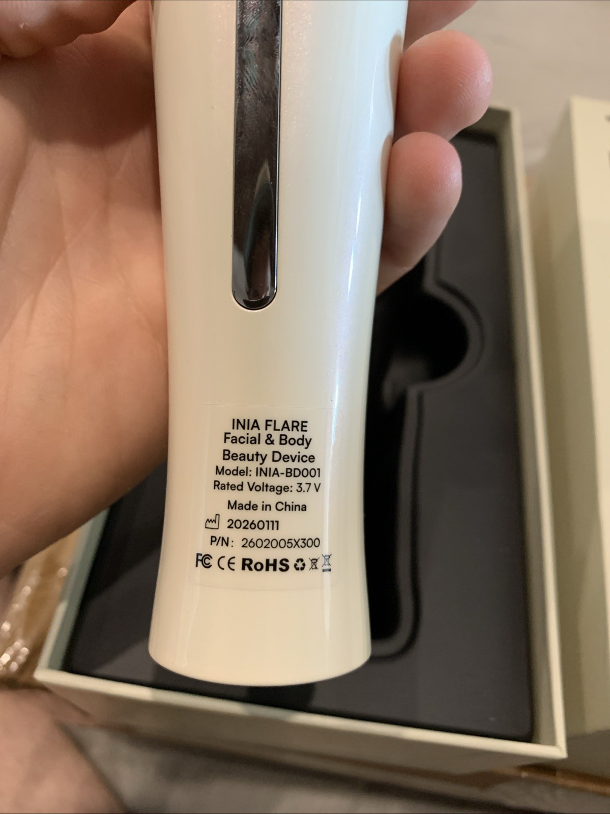 Inia Flare Skin Rejuvenation Device INIA-BD001 (MISSING POWER CORD)