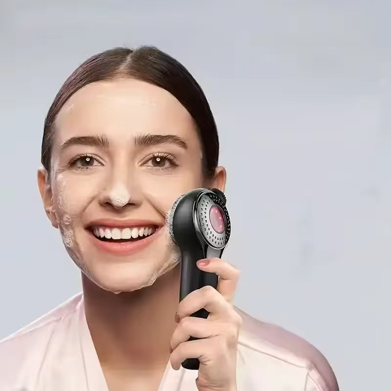 portable heating facial cleansing brush