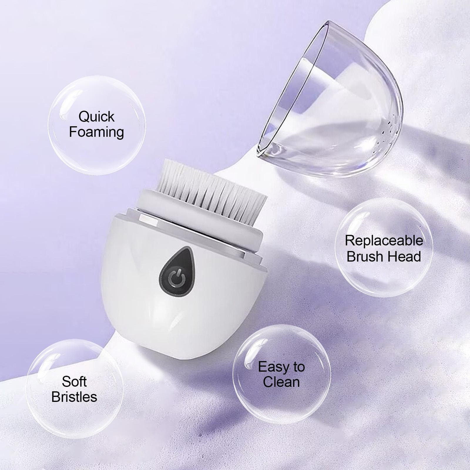 Electric Face Wash Brush 360 Rotation Ultrasonic Skin Care Tools For Women
