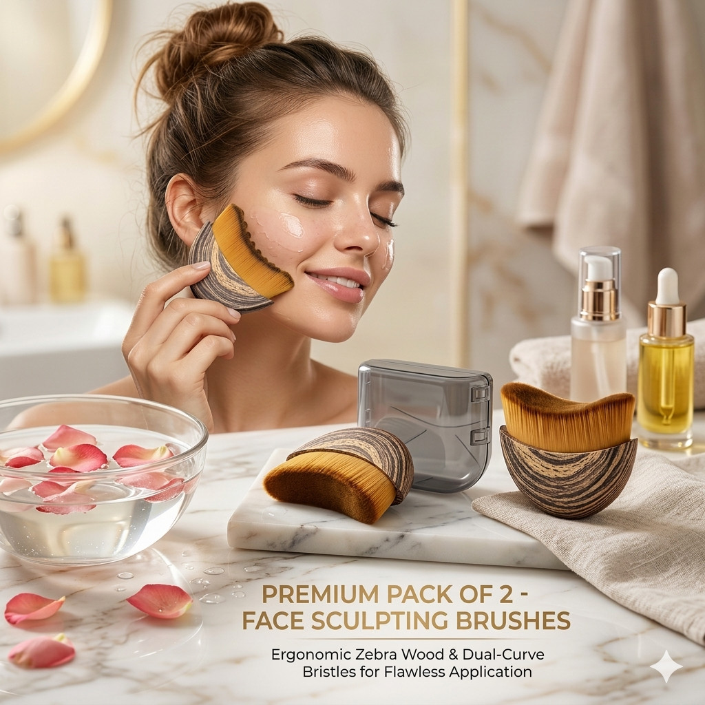 Face Slimming Massager – Lymphatic Brush for Jawline & Double Chin