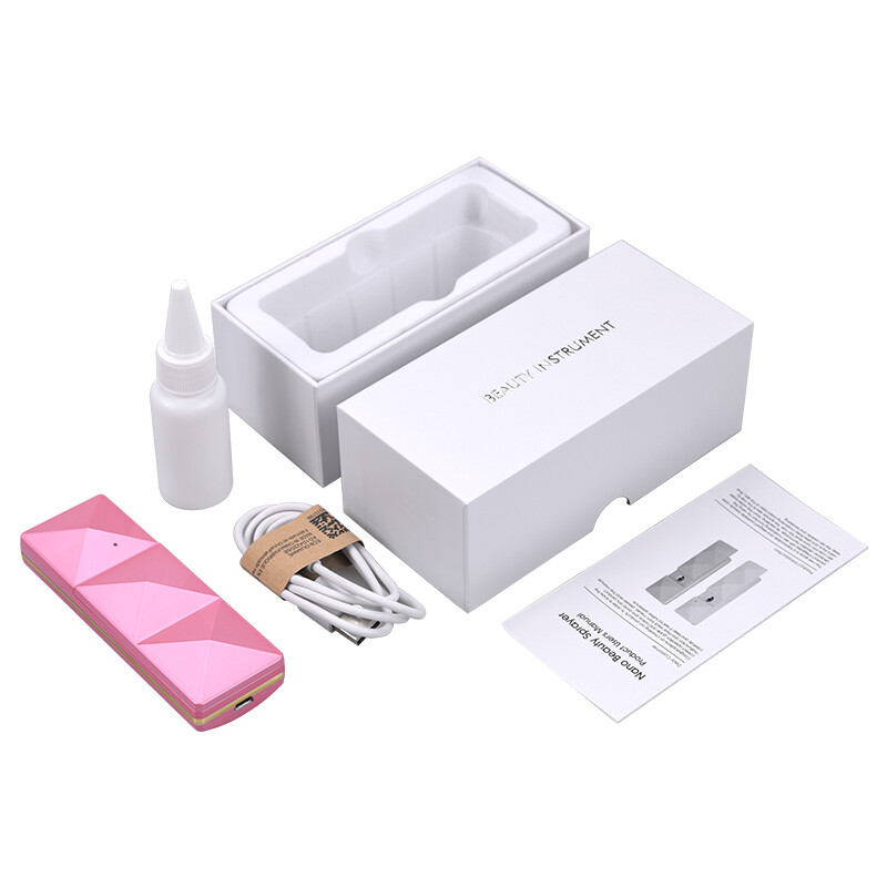 BLACK NANO FACIAL MISTER FACE MIST SPRAYER FACE MOISTURIZING TOOL BEAUTY DEVICE*