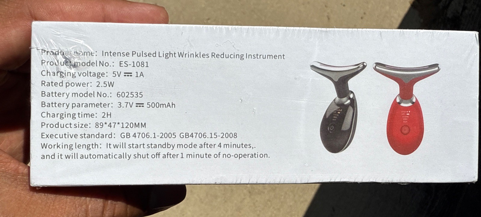 ES-1081 Intense Pulse Light IPL Wrinkle Reducing Device – LED, EMS, Heat – NEW