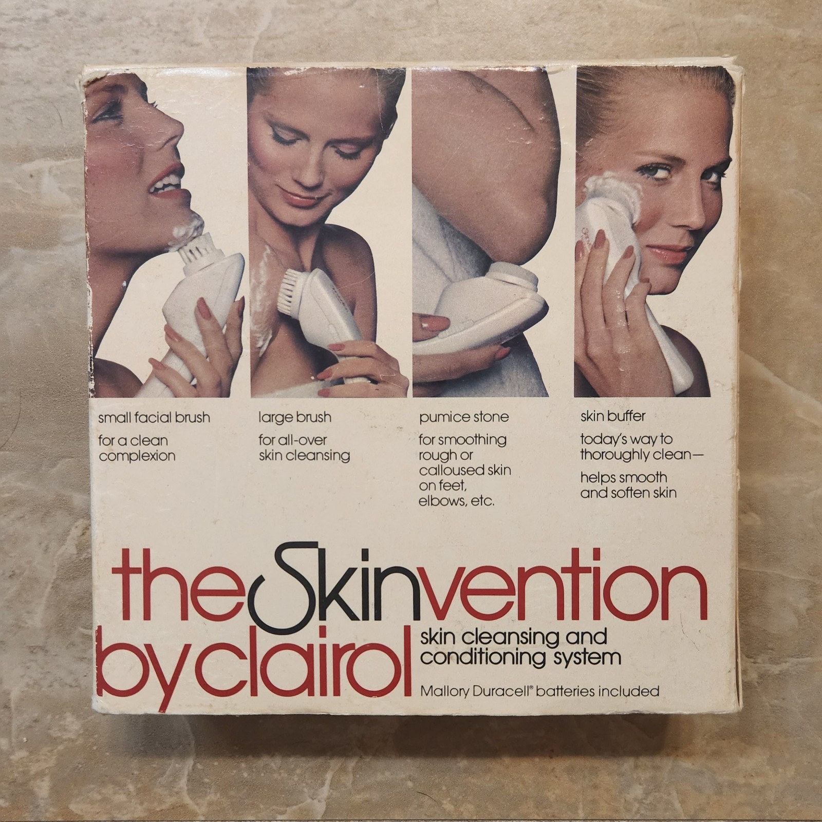 Vtg Skinvention by Clairol 1978 NIB Skin Cleansing Tools Conditioning Brushes