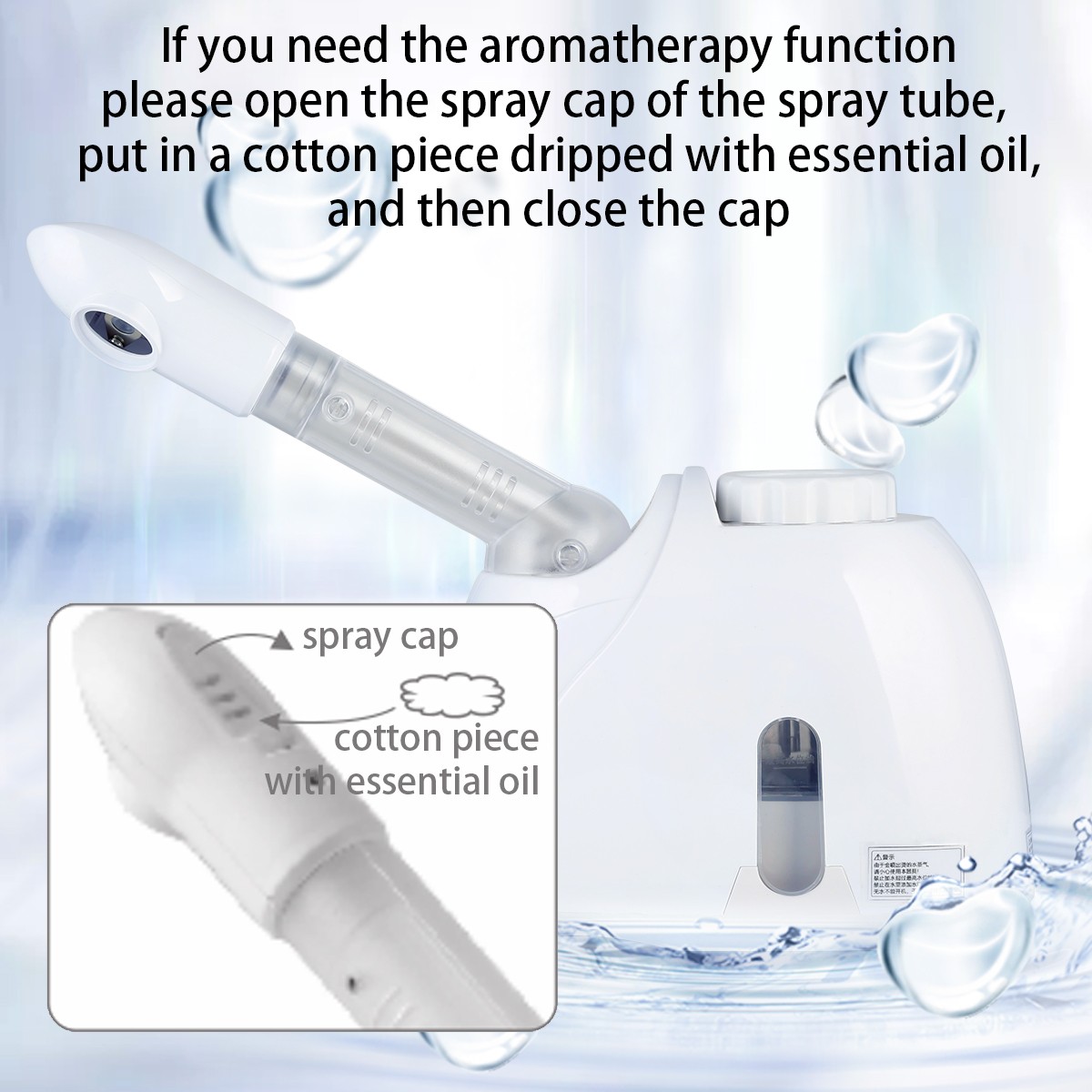 3 IN 1 Ozone Facial Steamer Thermal Sprayer Face Deep Cleaning Humidifier Device
